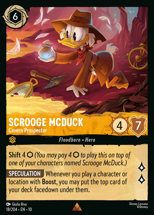 Scrooge McDuck - Cavern Prospector | Whispers in the Well #18 (Near Mint) | Disney Lorcana Single Australia (Near Mint)