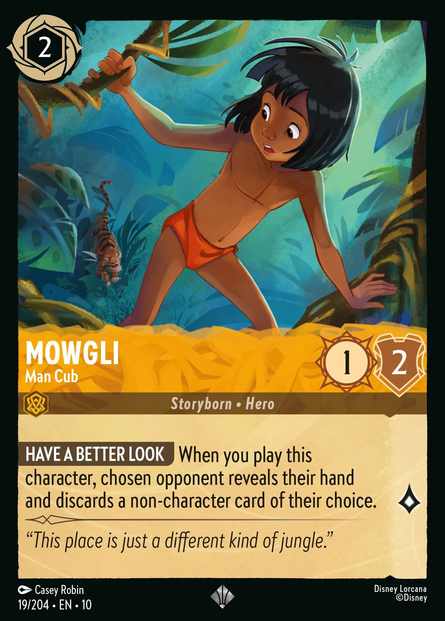 Mowgli - Man Cub | Whispers in the Well #19 (Near Mint Foil) | Disney Lorcana Single Australia (Near Mint)