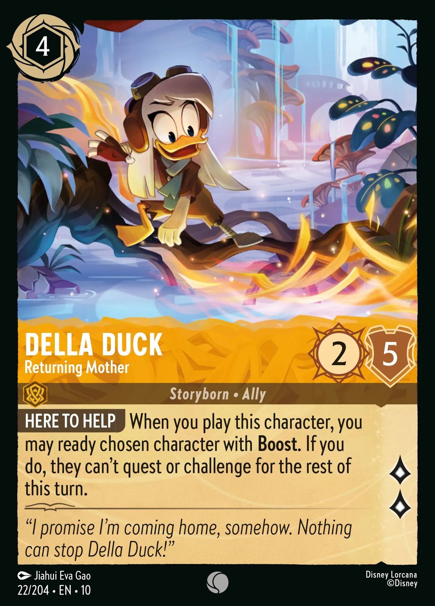 Della Duck - Returning Mother | Whispers in the Well #22 (Near Mint Foil) | Disney Lorcana Single Australia (Near Mint)