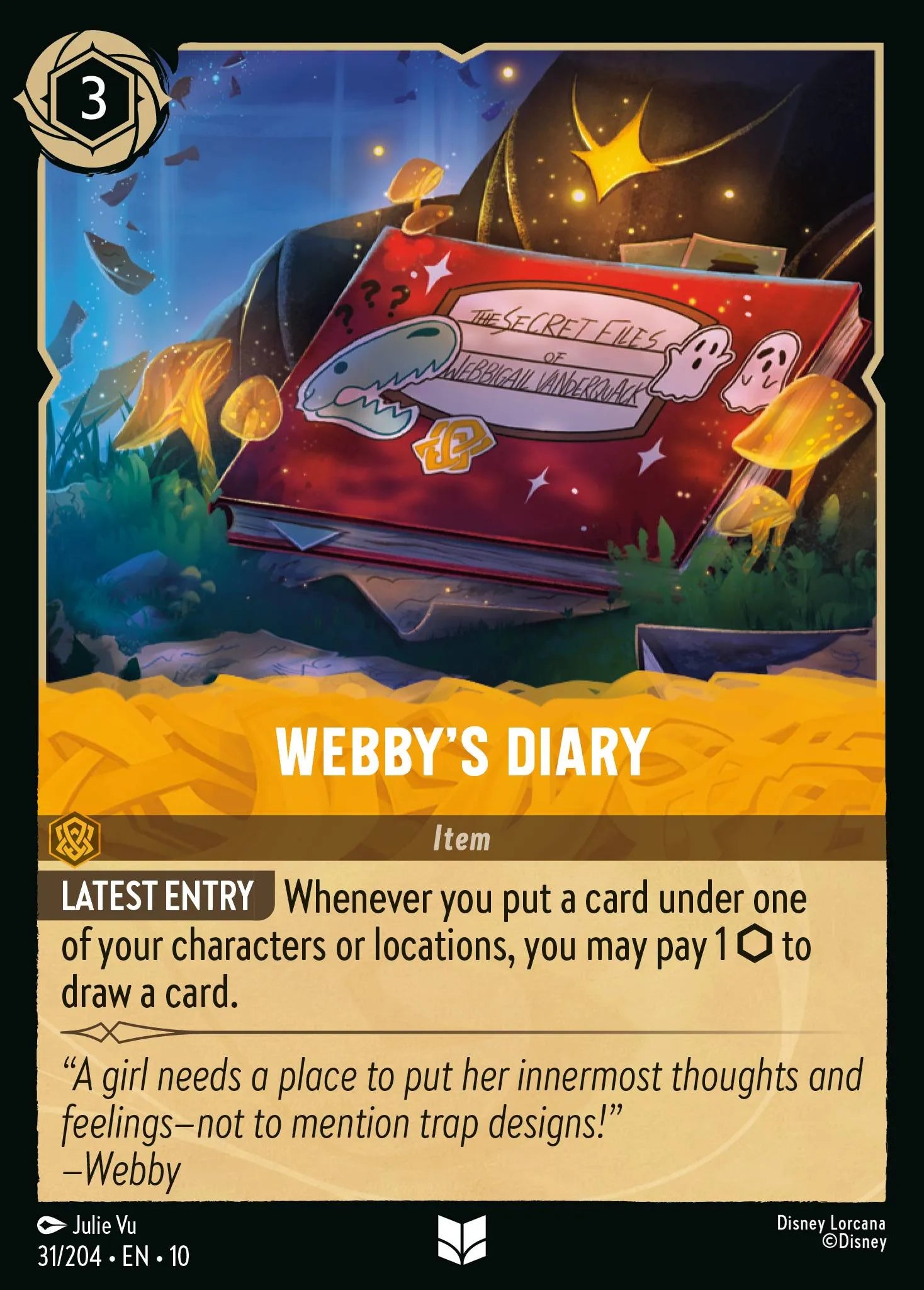 Webby's Diary | Whispers in the Well #31 (Near Mint Foil) | Disney Lorcana Single Australia (Near Mint)