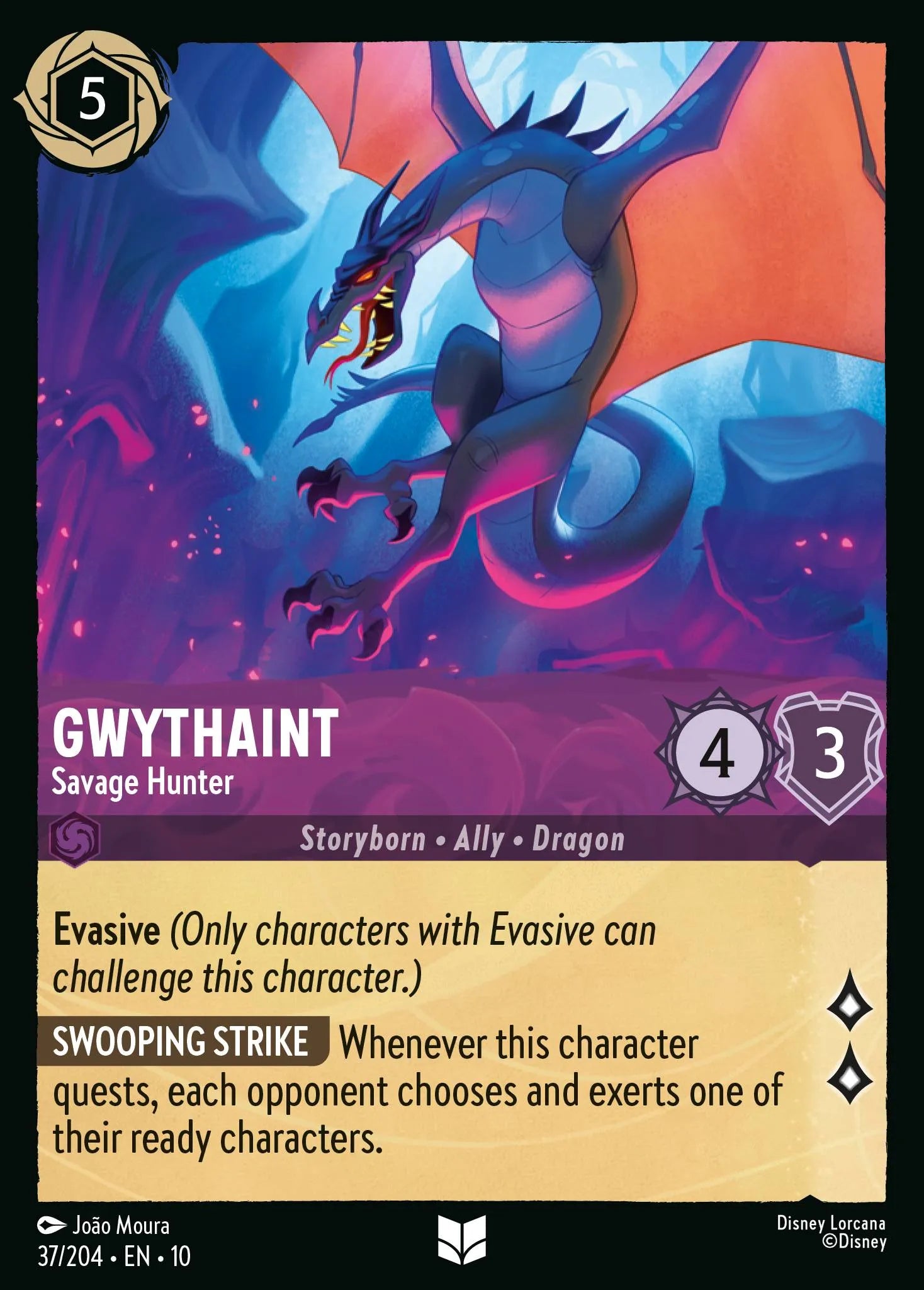Gwythaint - Savage Hunter | Whispers in the Well #37 (Near Mint) | Disney Lorcana Single Australia (Near Mint)
