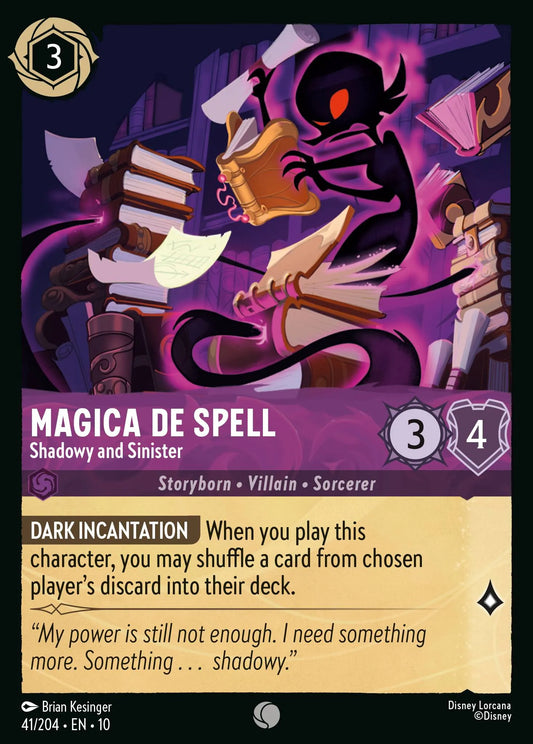 Magica De Spell - Shadowy and Sinister | Whispers in the Well #41 (Near Mint Foil) | Disney Lorcana Single Australia (Near Mint)