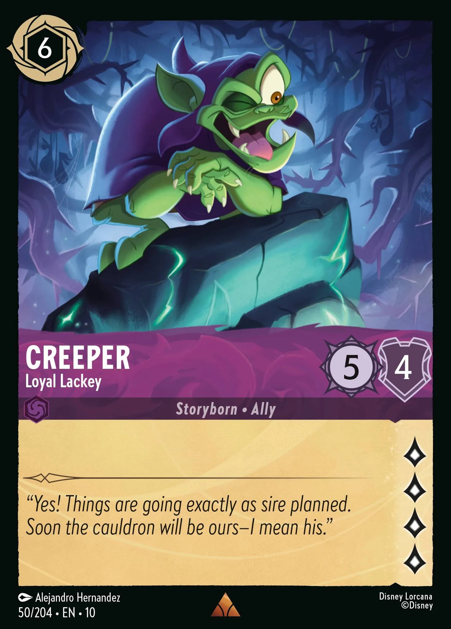 Creeper - Loyal Lackey | Whispers in the Well #50 (Near Mint) | Disney Lorcana Single Australia (Near Mint)