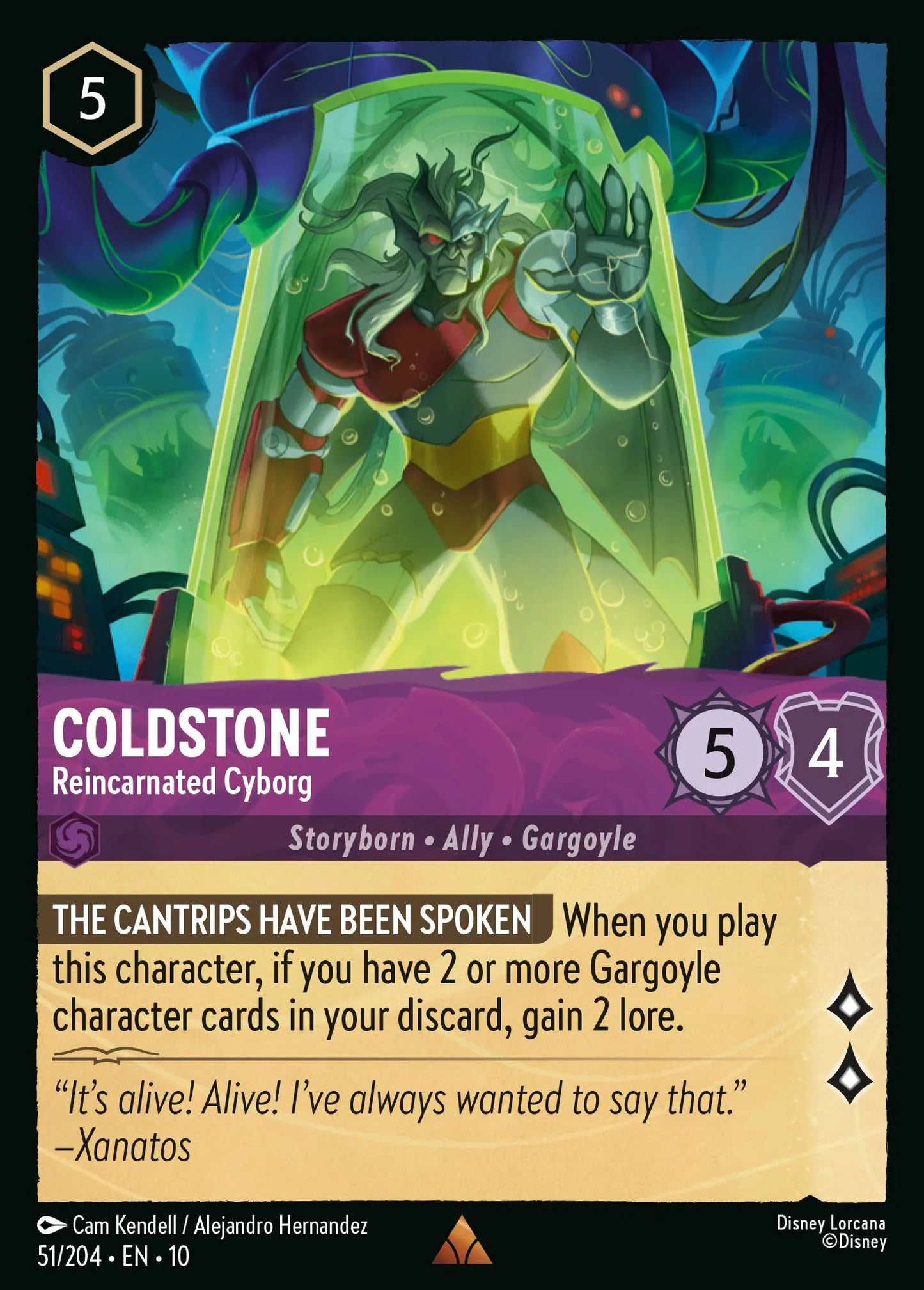 Coldstone - Reincarnated Cyborg | Whispers in the Well #51 (Near Mint) | Disney Lorcana Single Australia (Near Mint)