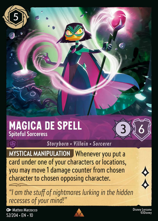 Magica De Spell - Spiteful Sorceress | Whispers in the Well #52 (Near Mint Foil) | Disney Lorcana Single Australia (Near Mint)