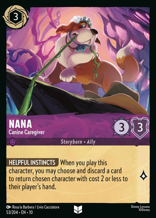 Nana - Canine Caregiver | Whispers in the Well #53 (Near Mint Foil) | Disney Lorcana Single Australia (Near Mint)