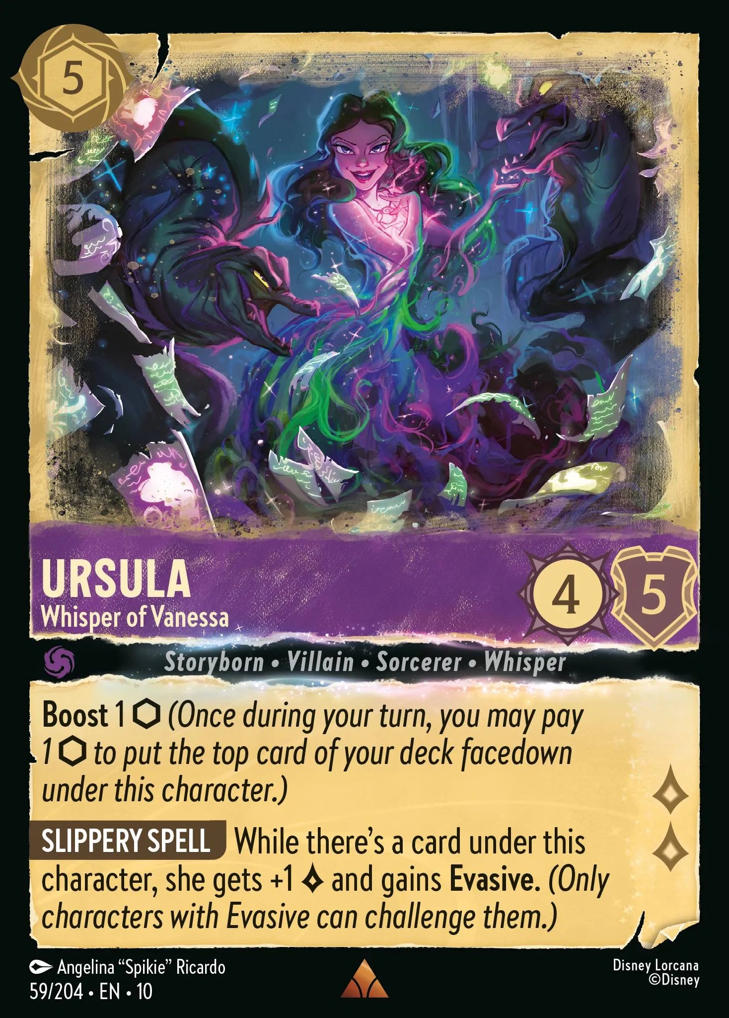 Ursula - Whisper of Vanessa | Whispers in the Well #59 (Near Mint Foil) | Disney Lorcana Single Australia (Near Mint)