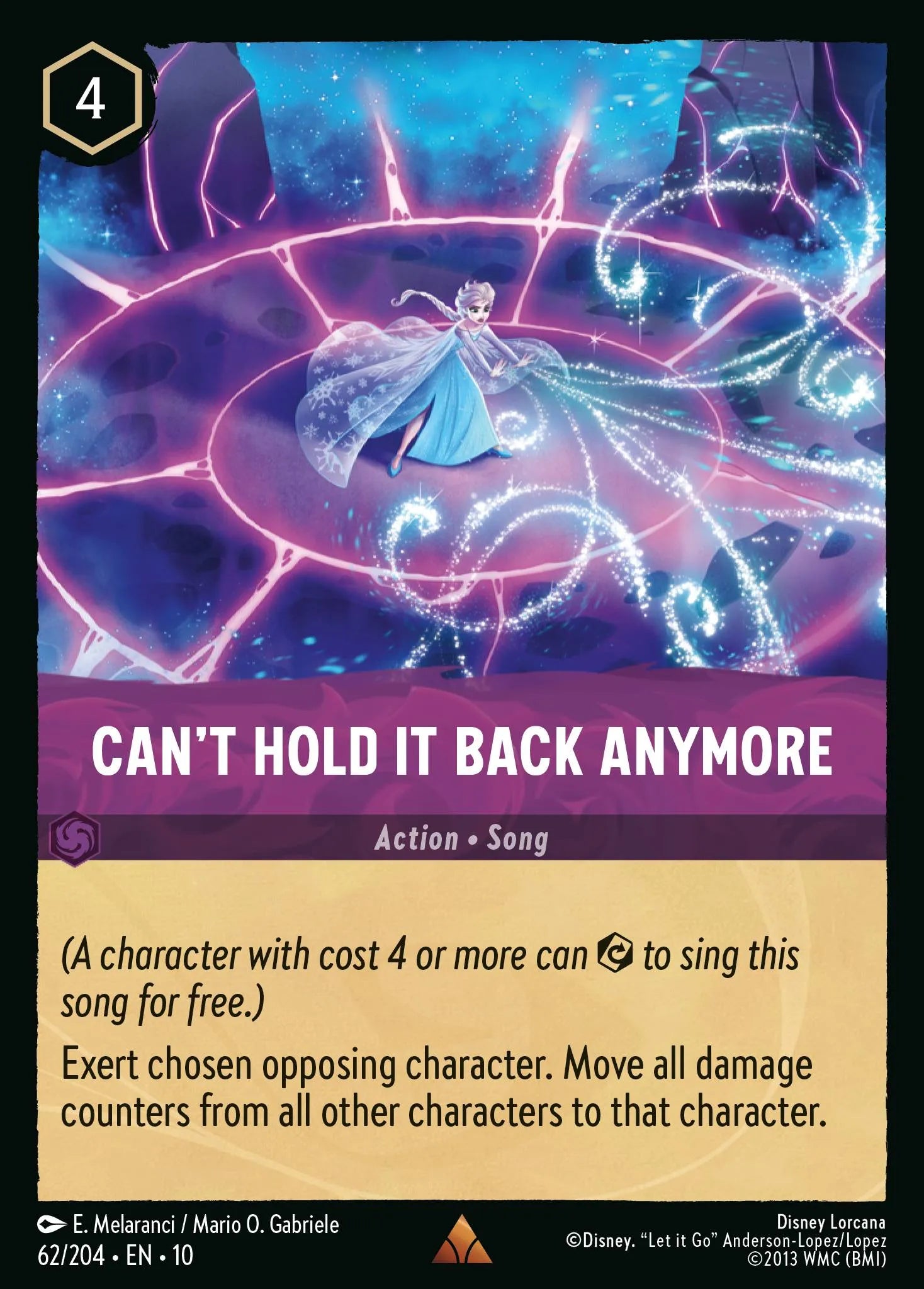 Can't Hold It Back Anymore | Whispers in the Well #62 (Near Mint Foil) | Disney Lorcana Single Australia (Near Mint)