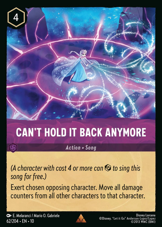 Can't Hold It Back Anymore | Whispers in the Well #62 (Near Mint Foil) | Disney Lorcana Single Australia (Near Mint)