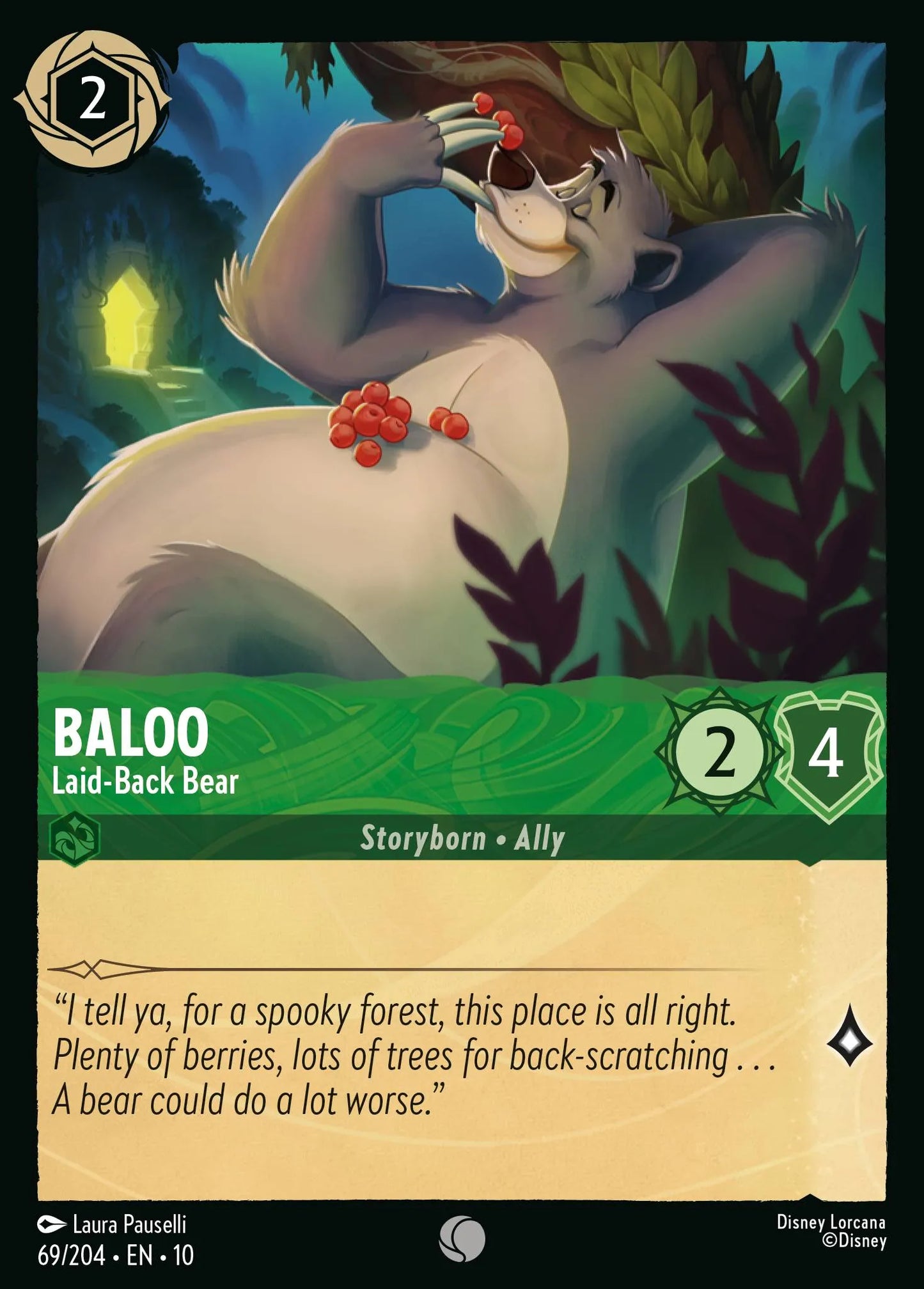 Baloo - Laid-Back Bear | Whispers in the Well #69 (Near Mint Foil) | Disney Lorcana Single Australia (Near Mint)