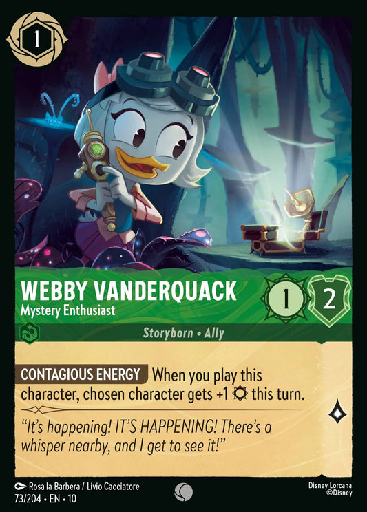 Webby Vanderquack - Mystery Enthusiast | Whispers in the Well #73 (Near Mint) | Disney Lorcana Single Australia (Near Mint)