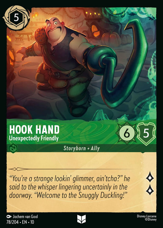 Hook Hand - Unexpectedly Friendly | Whispers in the Well #78 (Near Mint Foil) | Disney Lorcana Single Australia (Near Mint)
