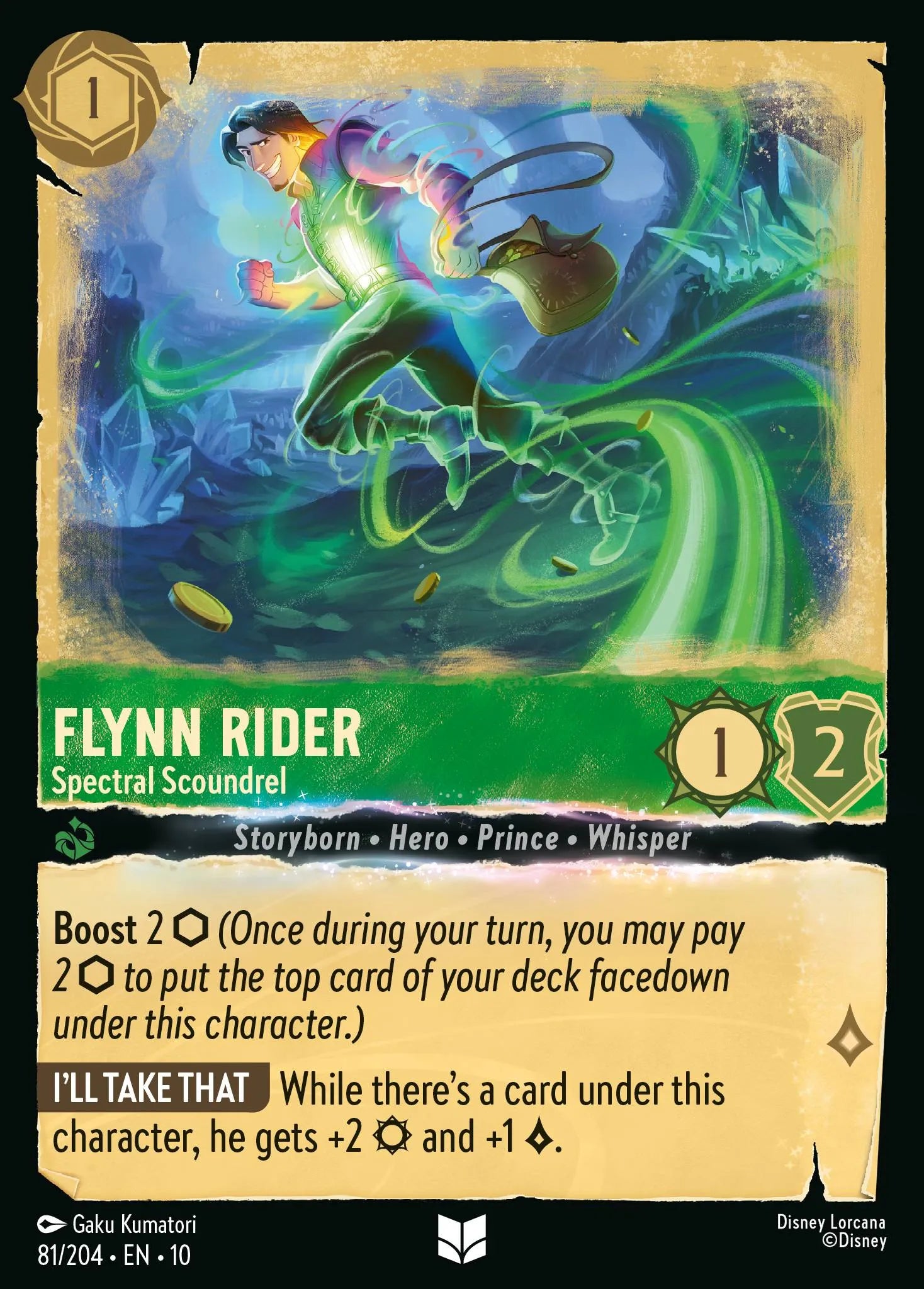 Flynn Rider - Spectral Scoundrel | Whispers in the Well #81 (Near Mint) | Disney Lorcana Single Australia (Near Mint)