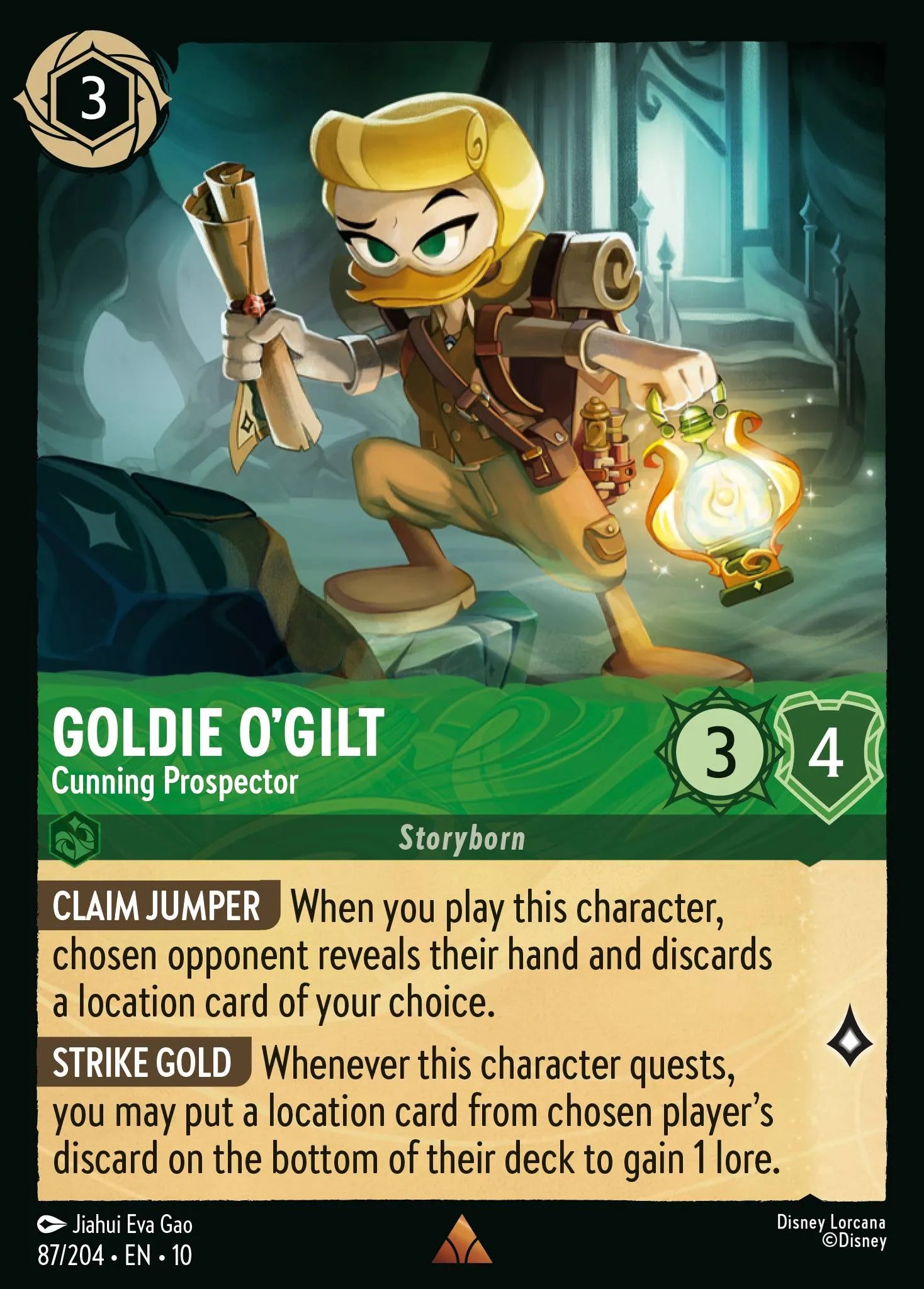 Goldie O'Gilt - Cunning Prospector | Whispers in the Well #87 (Near Mint Foil) | Disney Lorcana Single Australia (Near Mint)