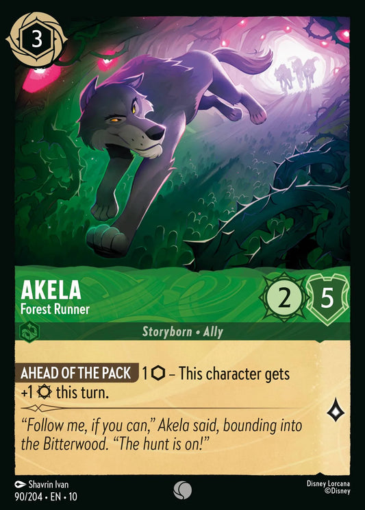 Akela - Forest Runner | Whispers in the Well #90 (Near Mint Foil) | Disney Lorcana Single Australia (Near Mint)