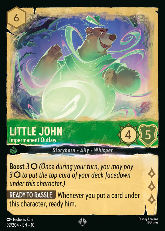 Little John - Impermanent Outlaw | Whispers in the Well #92 (Near Mint Foil) | Disney Lorcana Single Australia (Near Mint)