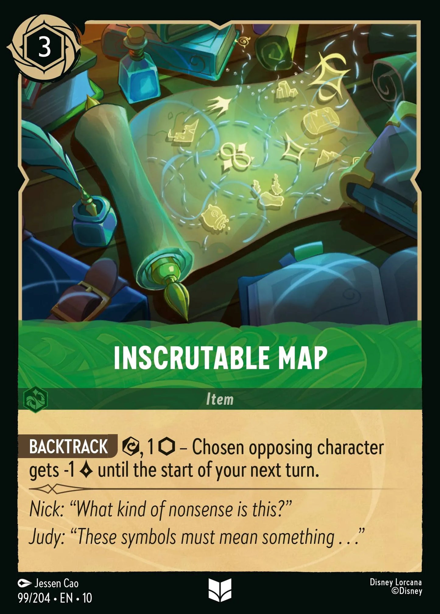 Inscrutable Map | Whispers in the Well #99 (Near Mint) | Disney Lorcana Single Australia (Near Mint)