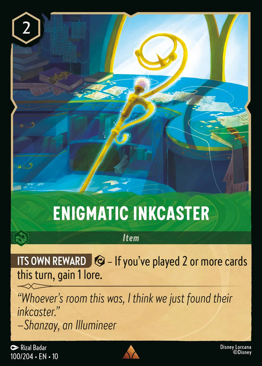 Enigmatic Inkcaster | Whispers in the Well #100 (Near Mint Foil) | Disney Lorcana Single Australia (Near Mint)