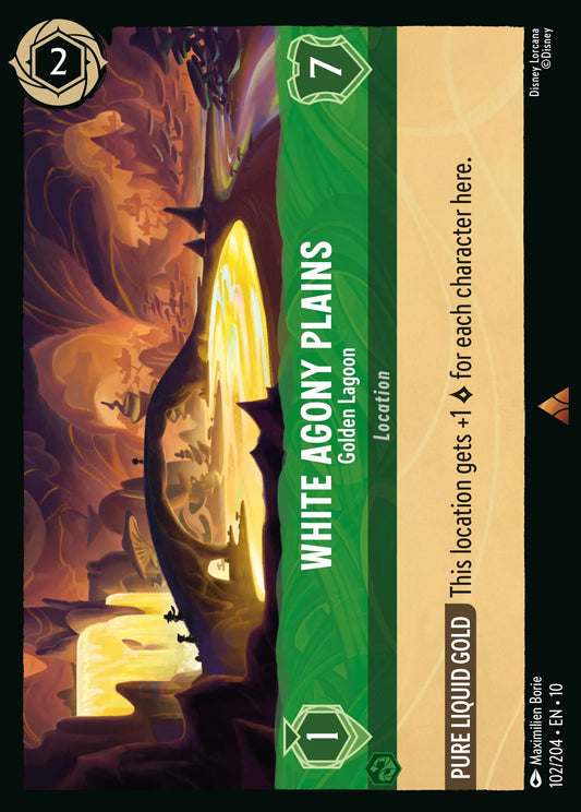 White Agony Plains - Golden Lagoon | Whispers in the Well #102 (Near Mint) | Disney Lorcana Single Australia (Near Mint)