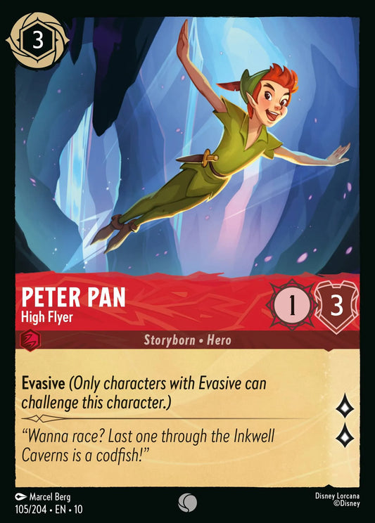 Peter Pan - High Flyer | Whispers in the Well #105 (Near Mint Foil) | Disney Lorcana Single Australia (Near Mint)