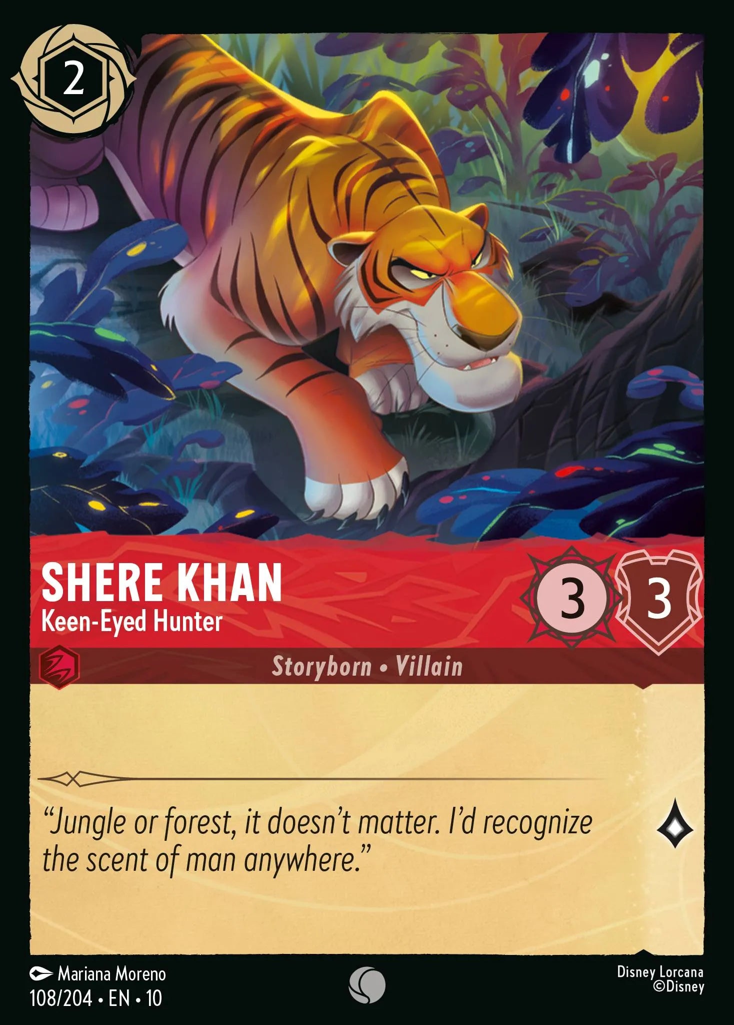 Shere Khan - Keen-Eyed Hunter | Whispers in the Well #108 (Near Mint) | Disney Lorcana Single Australia (Near Mint)