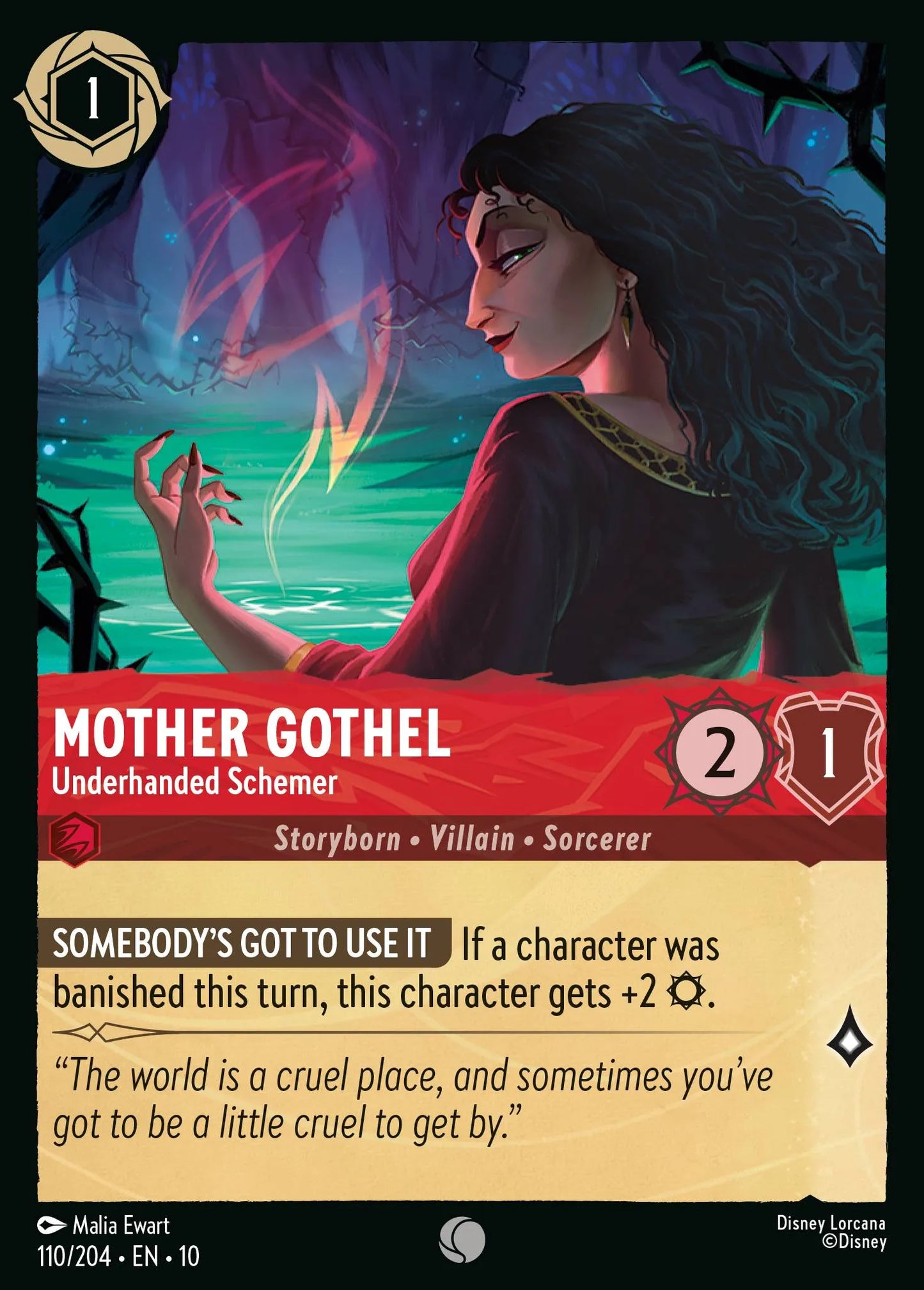 Mother Gothel - Underhanded Schemer | Whispers in the Well #110 (Near Mint) | Disney Lorcana Single Australia (Near Mint)
