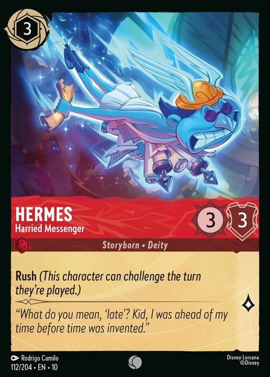 Hermes - Harried Messenger | Whispers in the Well #112 (Near Mint Foil) | Disney Lorcana Single Australia (Near Mint)