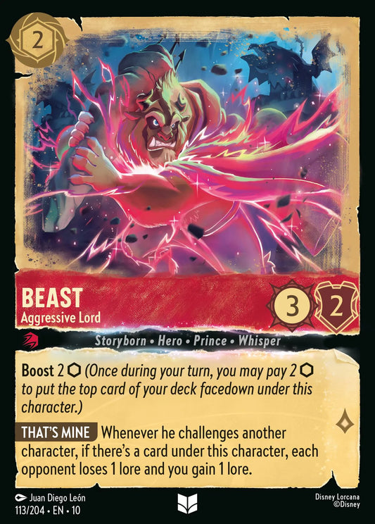 Beast - Aggressive Lord | Whispers in the Well #113 (Near Mint Foil) | Disney Lorcana Single Australia (Near Mint)