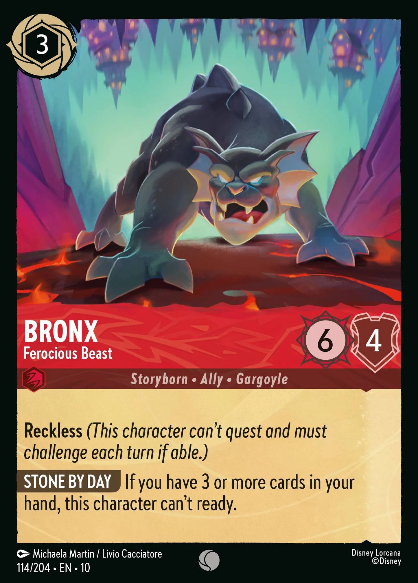 Bronx - Ferocious Beast | Whispers in the Well #114 (Near Mint Foil) | Disney Lorcana Single Australia (Near Mint)