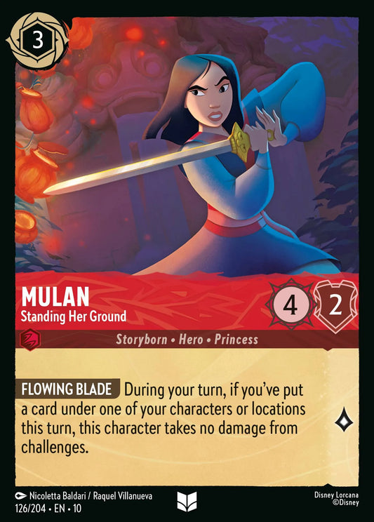 Mulan - Standing Her Ground | Whispers in the Well #126 (Near Mint Foil) | Disney Lorcana Single Australia (Near Mint)