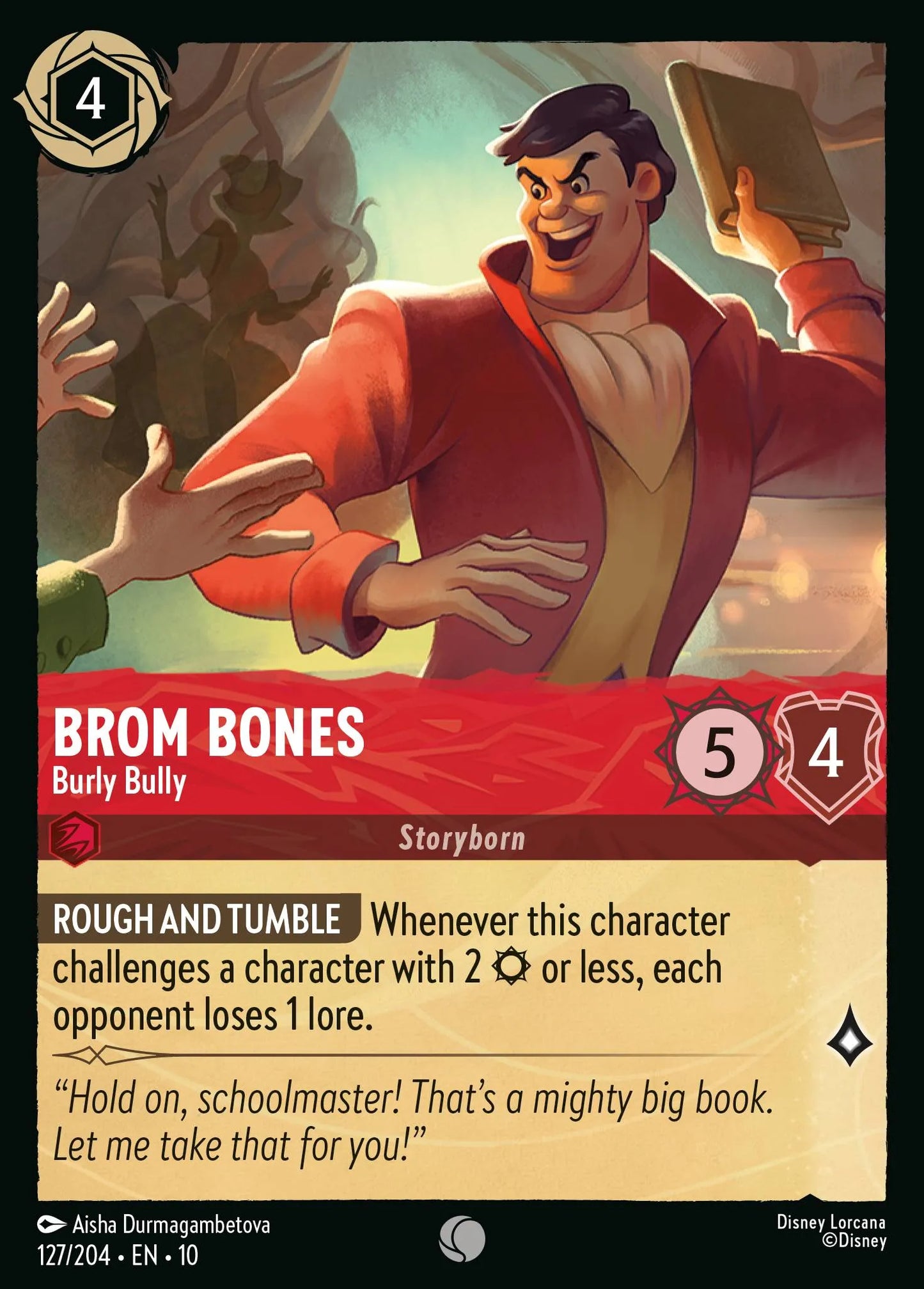 Brom Bones - Burly Bully | Whispers in the Well #127 (Near Mint Foil) | Disney Lorcana Single Australia (Near Mint)