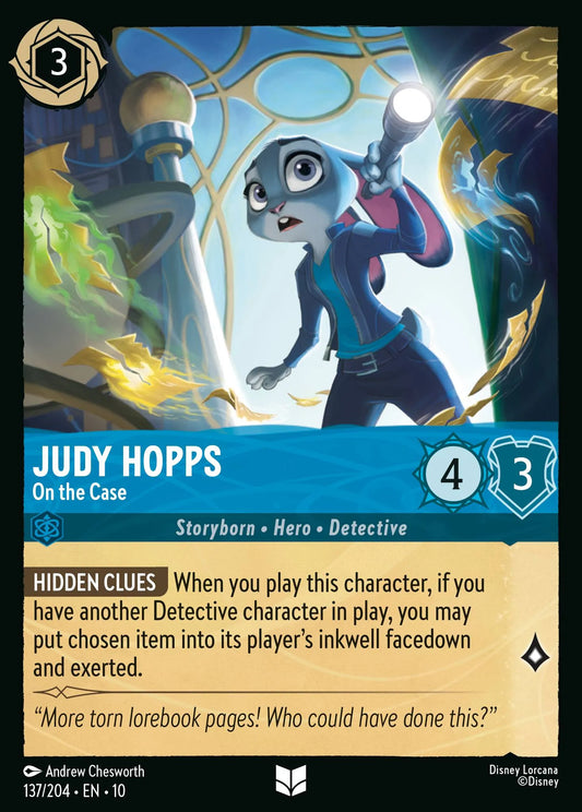 Judy Hopps - On the Case | Whispers in the Well #137 (Near Mint) | Disney Lorcana Single Australia (Near Mint)