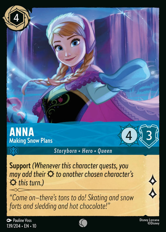 Anna - Making Snow Plans | Whispers in the Well #139 (Near Mint Foil) | Disney Lorcana Single Australia (Near Mint)