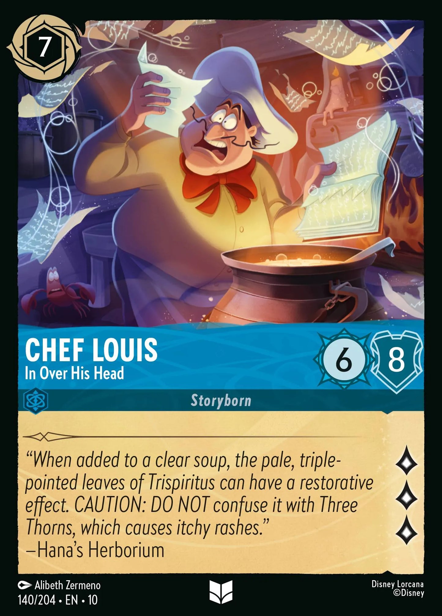 Chef Louis - In Over His Head | Whispers in the Well #140 (Near Mint) | Disney Lorcana Single Australia (Near Mint)