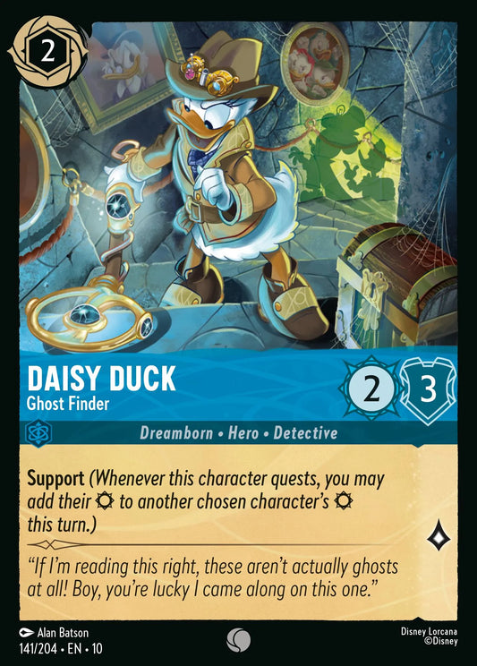 Daisy Duck - Ghost Finder | Whispers in the Well #141 (Near Mint) | Disney Lorcana Single Australia (Near Mint)