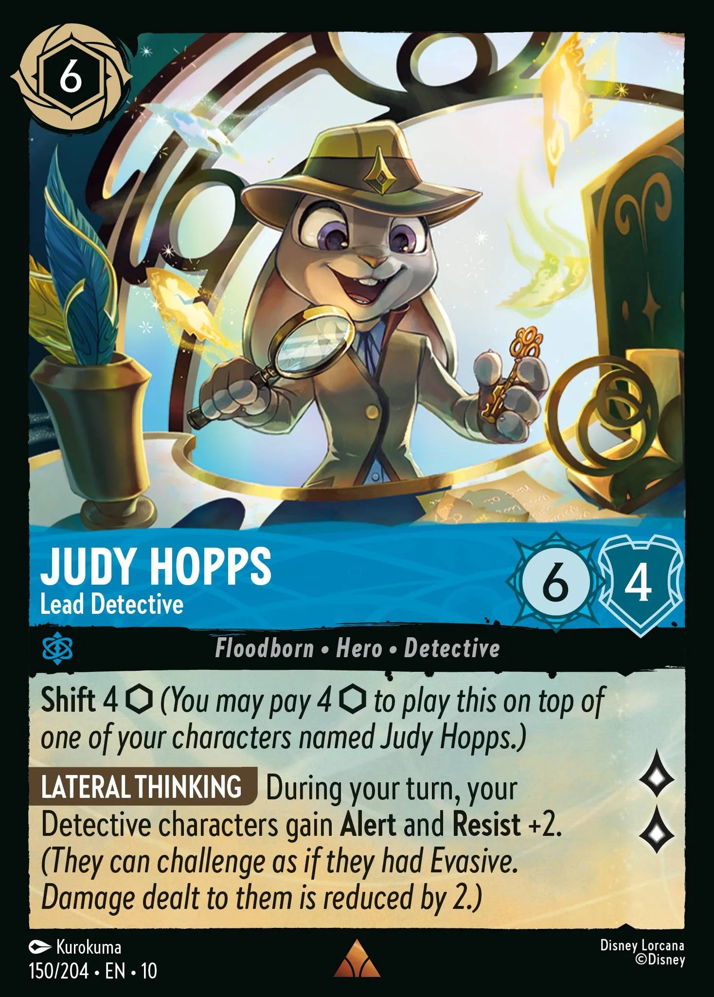 Judy Hopps - Lead Detective | Whispers in the Well #150 (Near Mint) | Disney Lorcana Single Australia (Near Mint)