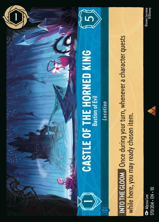 Castle of the Horned King - Bastion of Evil | Whispers in the Well #170 (Near Mint Foil) | Disney Lorcana Single Australia (Near Mint)