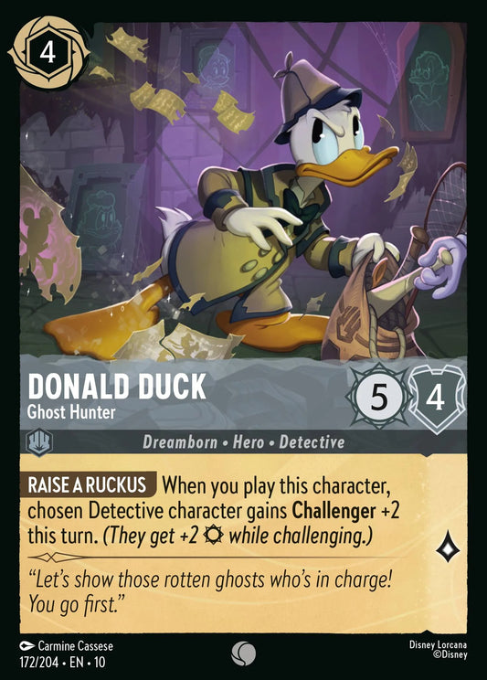 Donald Duck - Ghost Hunter | Whispers in the Well #172 (Near Mint) | Disney Lorcana Single Australia (Near Mint)