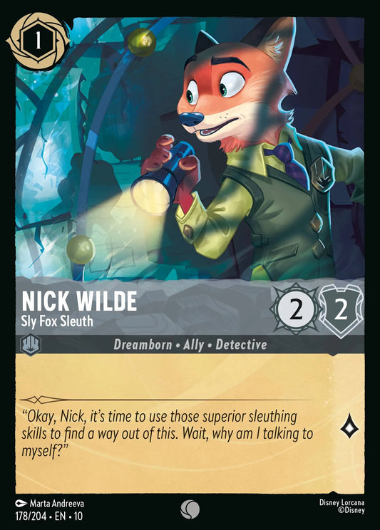 Nick Wilde - Sly Fox Sleuth | Whispers in the Well #178 (Near Mint) | Disney Lorcana Single Australia (Near Mint)