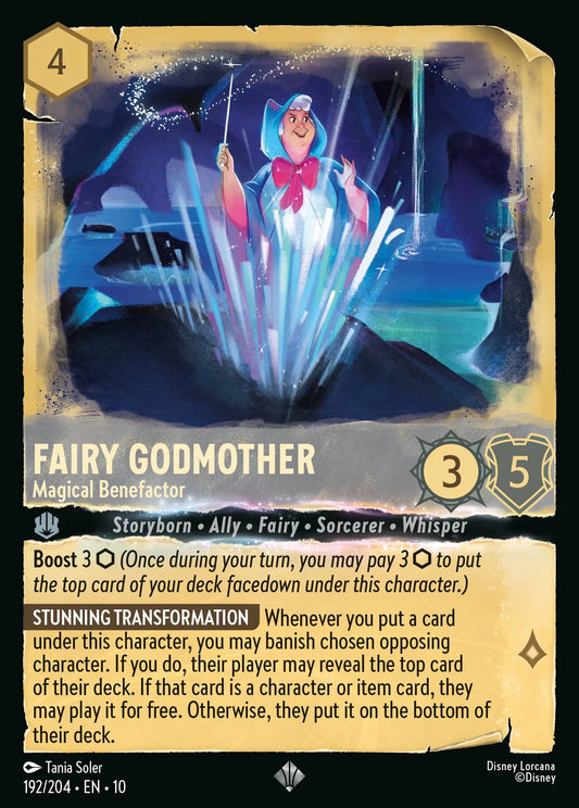 Fairy Godmother - Magical Benefactor | Whispers in the Well #192 (Near Mint Foil) | Disney Lorcana Single Australia (Near Mint)