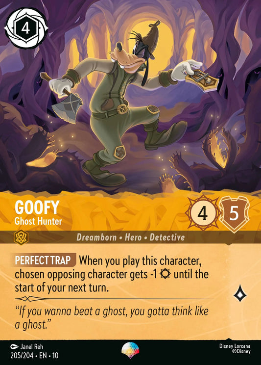 Goofy - Ghost Hunter | Whispers in the Well #205 (Near Mint Foil) | Disney Lorcana Single Australia (Near Mint)