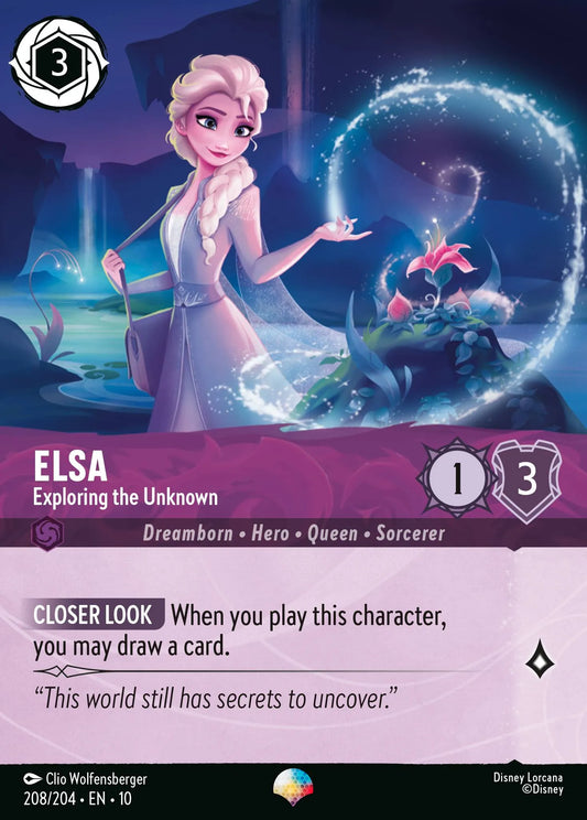 Elsa - Exploring the Unknown | Whispers in the Well #208 (Near Mint) | Disney Lorcana Single Australia (Near Mint)