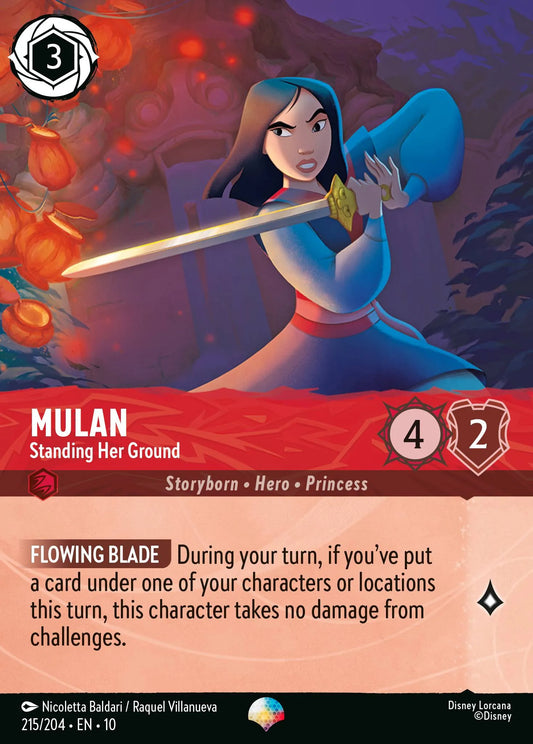 Mulan - Standing Her Ground | Whispers in the Well #215 (Near Mint) | Disney Lorcana Single Australia (Near Mint)