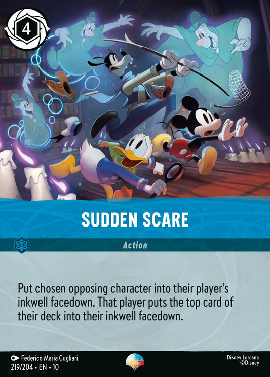 Sudden Scare | Whispers in the Well #219 (Near Mint) | Disney Lorcana Single Australia (Near Mint)