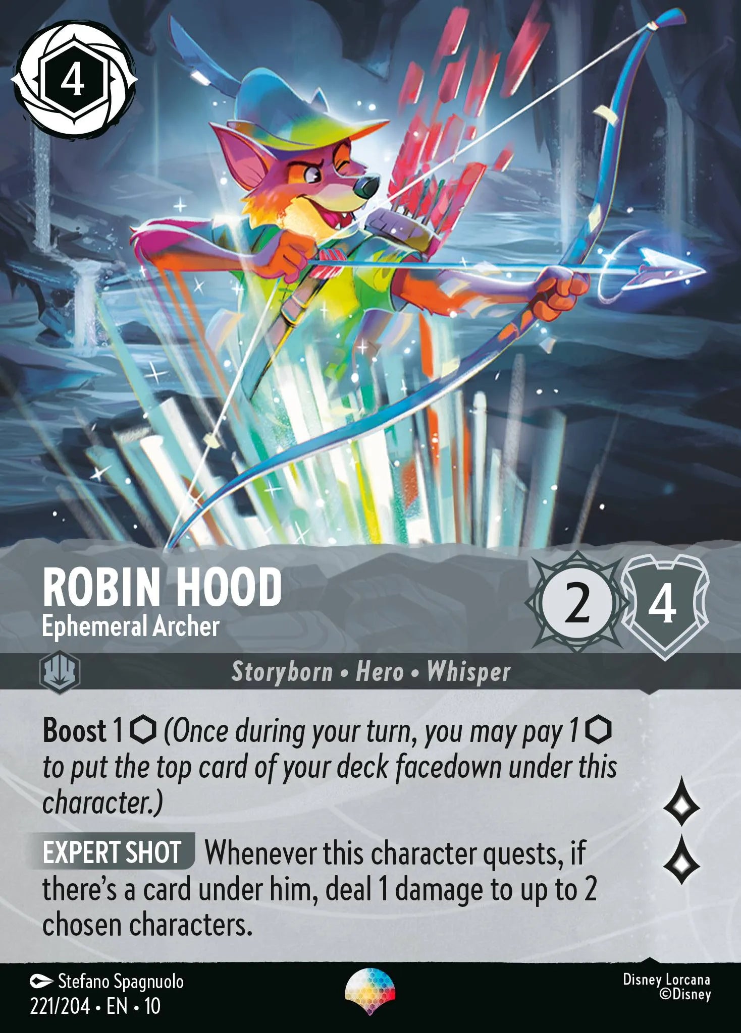 Robin Hood - Ephemeral Archer | Whispers in the Well #221 (Near Mint Foil) | Disney Lorcana Single Australia (Near Mint)