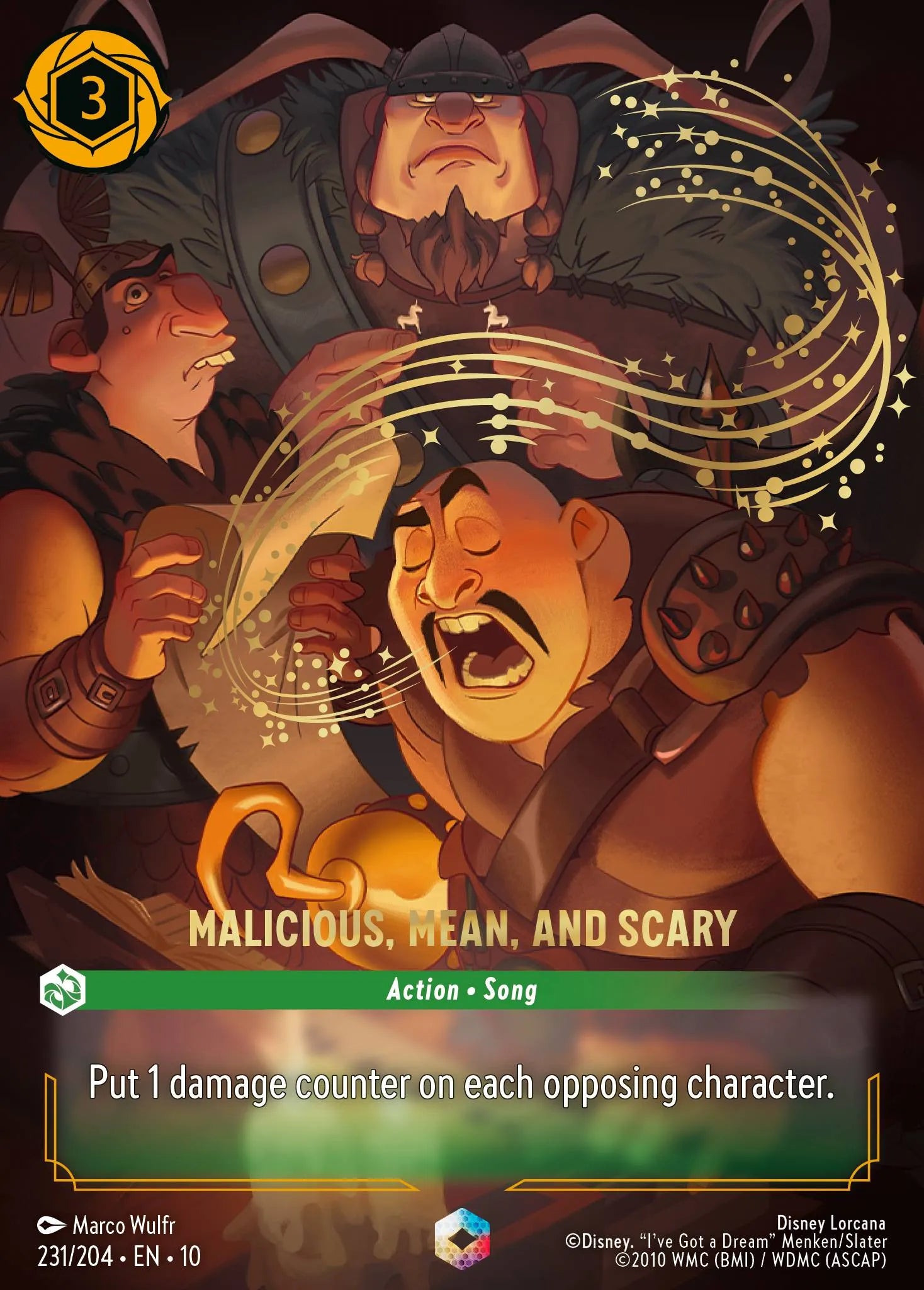 Malicious, Mean, and Scary | Whispers in the Well #231 (Near Mint) | Disney Lorcana Single Australia (Near Mint)