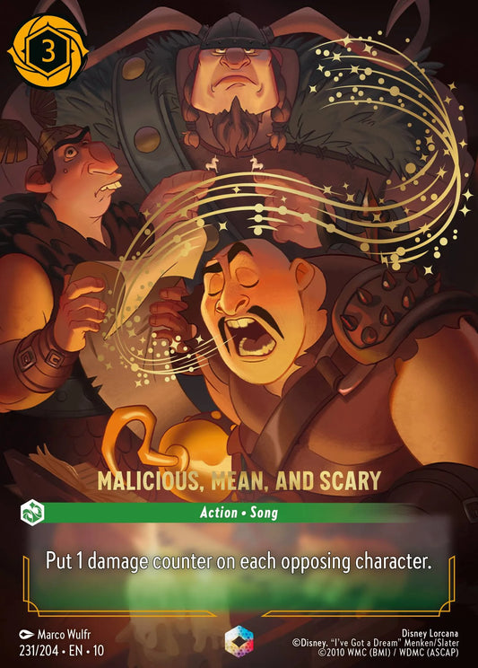Malicious, Mean, and Scary | Whispers in the Well #231 (Near Mint) | Disney Lorcana Single Australia (Near Mint)