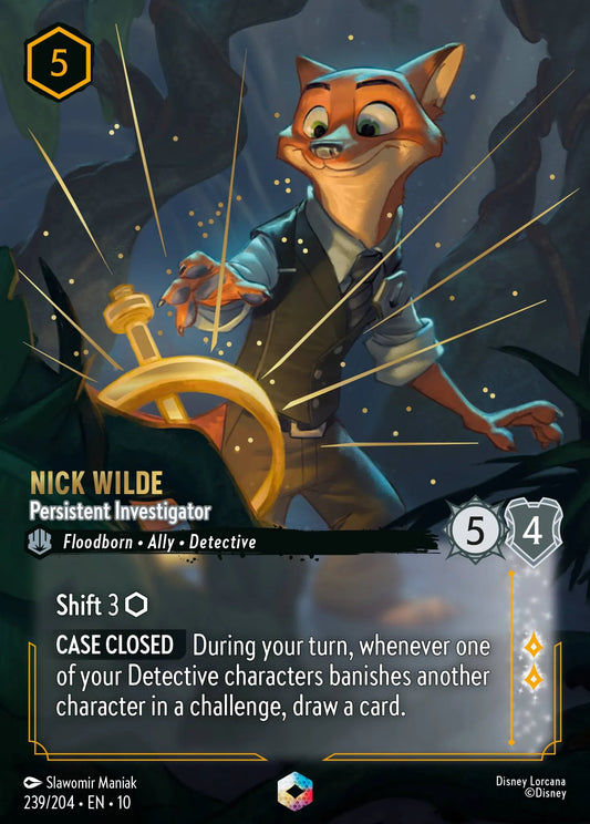 Nick Wilde - Persistent Investigator | Whispers in the Well #239 (Near Mint) | Disney Lorcana Single Australia (Near Mint)
