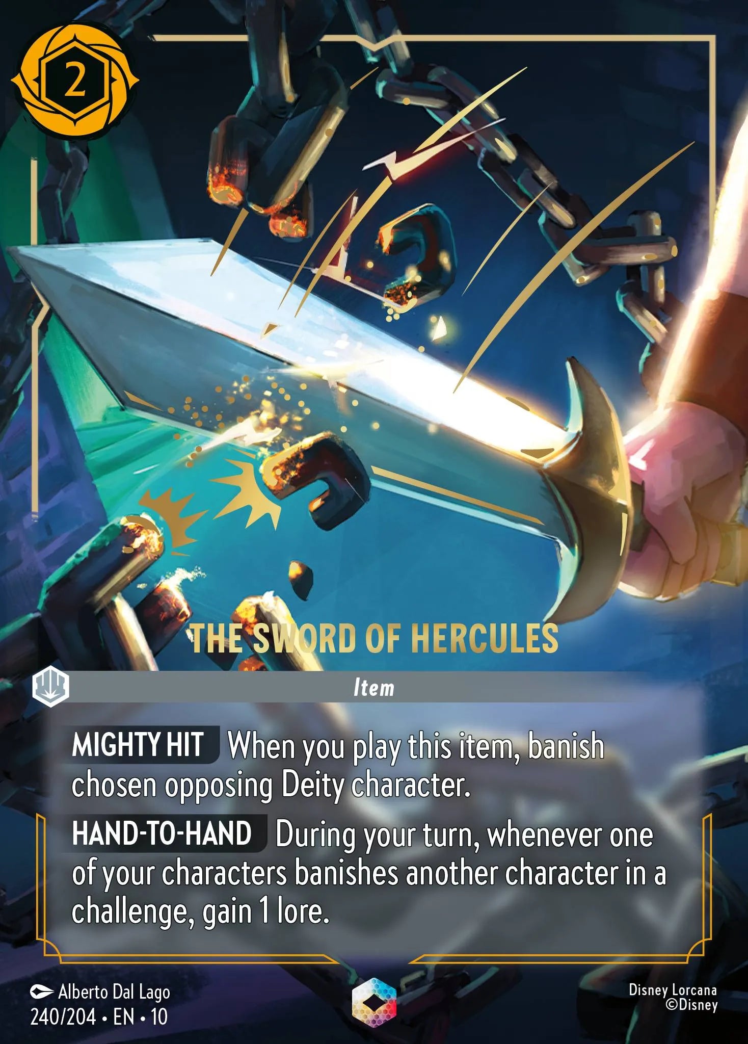The Sword of Hercules | Whispers in the Well #240 (Near Mint) | Disney Lorcana Single Australia (Near Mint)