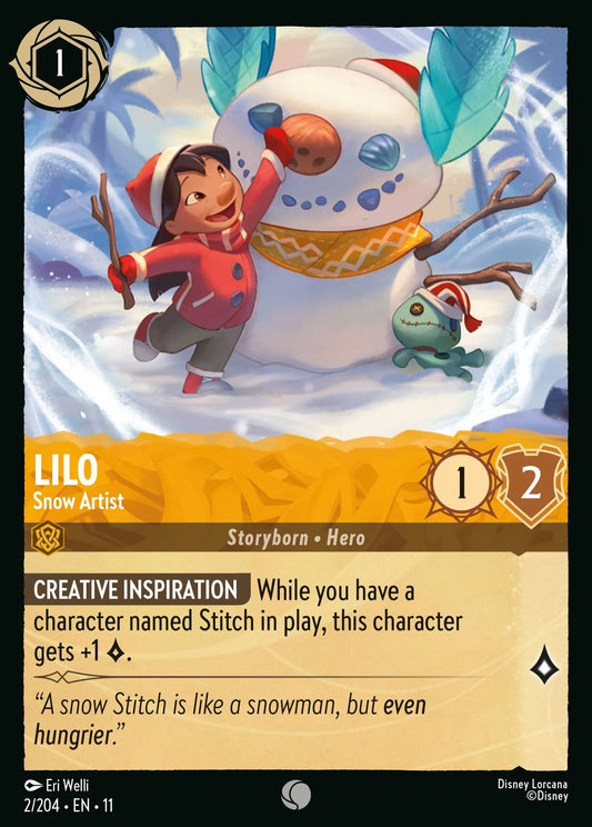 Lilo - Snow Artist | Winterspell #2 (Near Mint) | Disney Lorcana Single Australia (Near Mint)